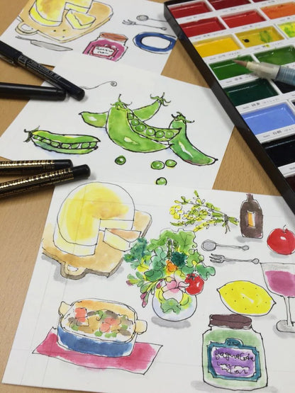 Aquarelle Japonaise Kuretake Gansai Tambi 48 Couleurs – Palette Complète Professionnelle
