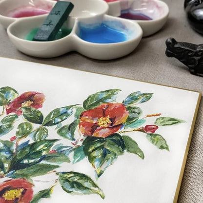 Encre Japonaise Colorée Kuretake Saiboku Shimbi 14 Pièces – Coffret Premium Peinture & Sumi-e