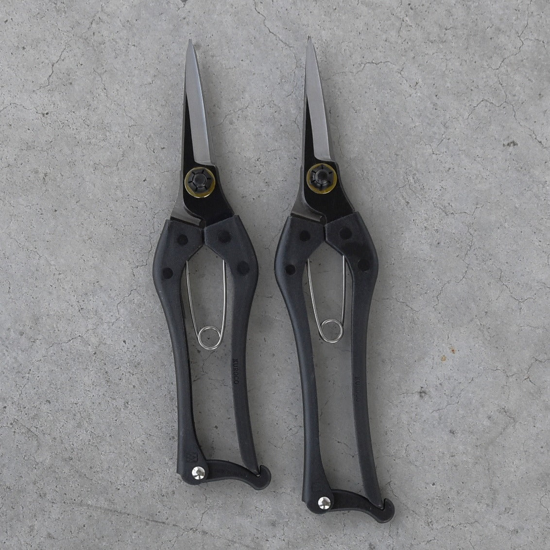 Ciseaux japonais KUROCO à double lame – Manche court – 180 mm – Taille précise des bourgeons