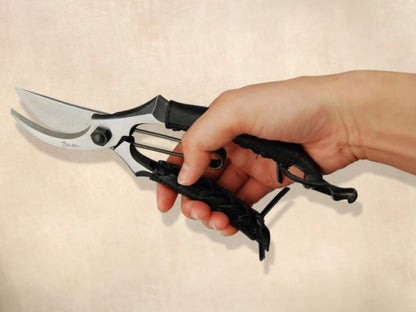 Housse en cuir pour sécateurs – Grip en cuir naturel, noir ou rouge