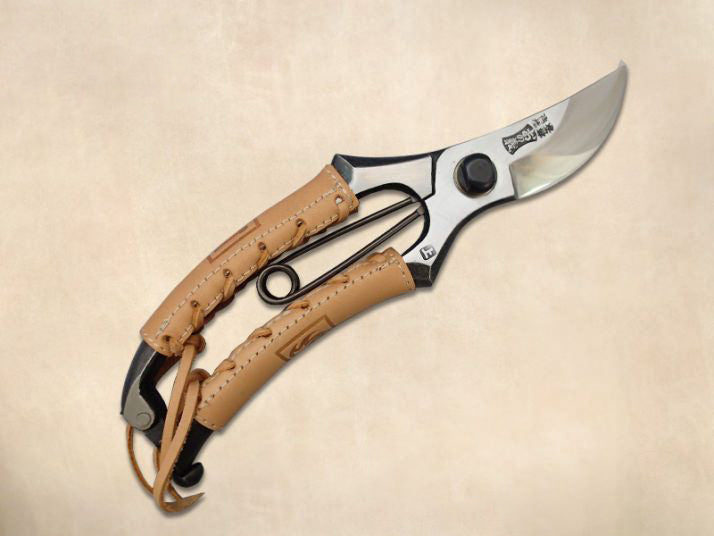 Housse en cuir pour sécateurs – Grip en cuir naturel, noir ou rouge