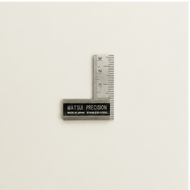 Matsui Équerre japonaise inox graduée 50mm – Équerre de précision Sanjo