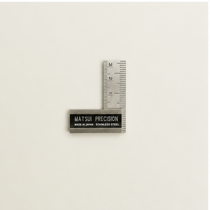 Matsui Équerre japonaise inox graduée 50mm – Équerre de précision Sanjo