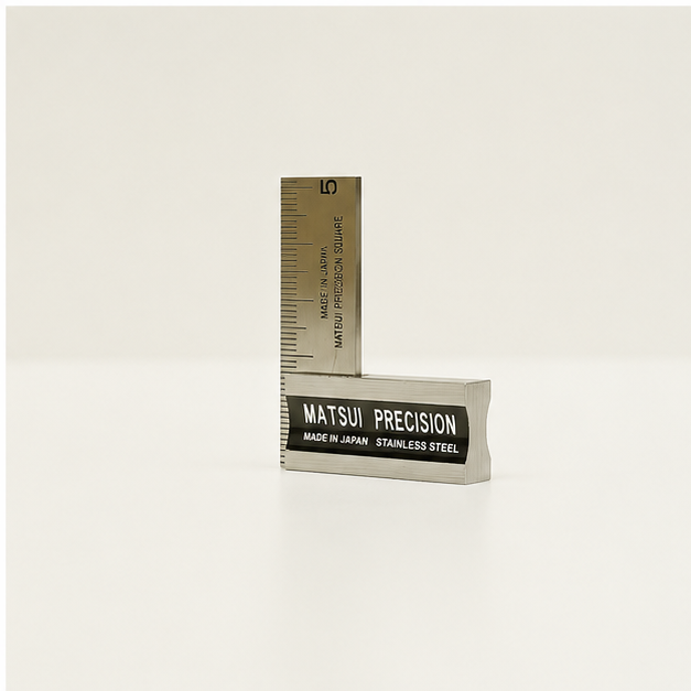 Matsui Équerre japonaise inox graduée 50mm – Équerre de précision Sanjo