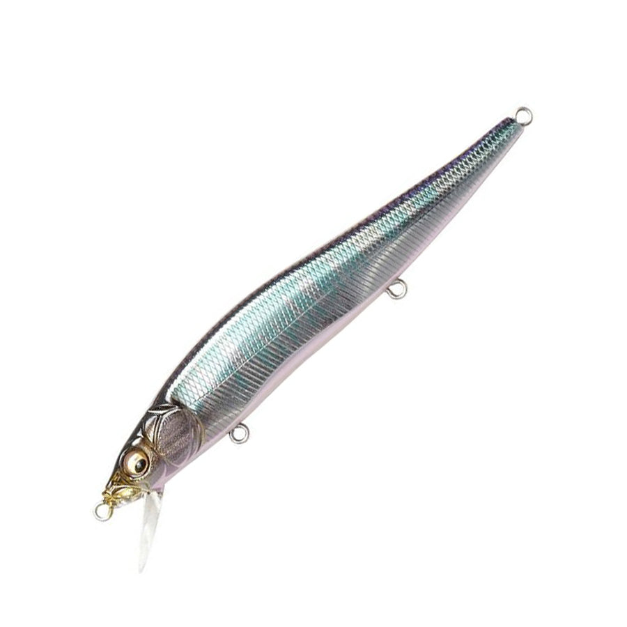 Megabass Vision Oneten 110 – Jerkbait Suspendu Eau Douce 14 g – M Blue Back Oikawa