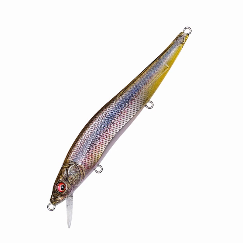 Megabass Vision Oneten 110 – Jerkbait Eau Douce 14 g – FA Ghost Kawamutsu