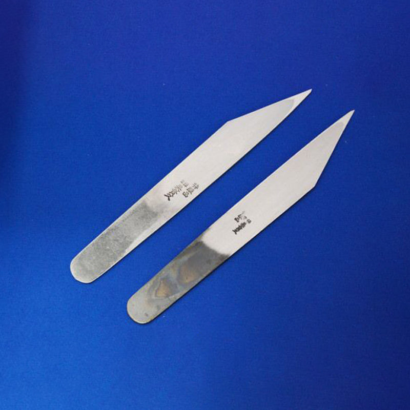 Couteau japonais de greffage Mikikuni – Forme droite classique – Finition tsuchime – Droitier / Gaucher – 24 mm