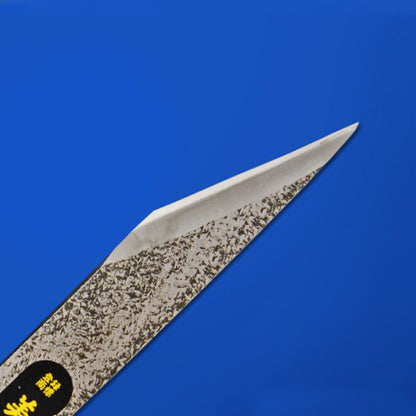Couteau japonais de greffage Mikikuni – Forme droite classique – Finition tsuchime – Droitier / Gaucher – 24 mm