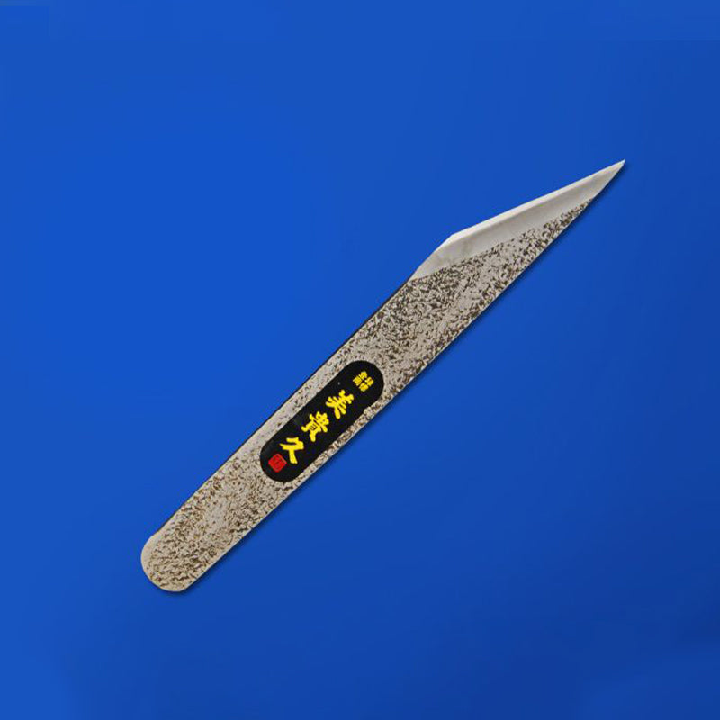 Couteau japonais de greffage Mikikuni – Forme droite classique – Finition tsuchime – Droitier / Gaucher – 24 mm