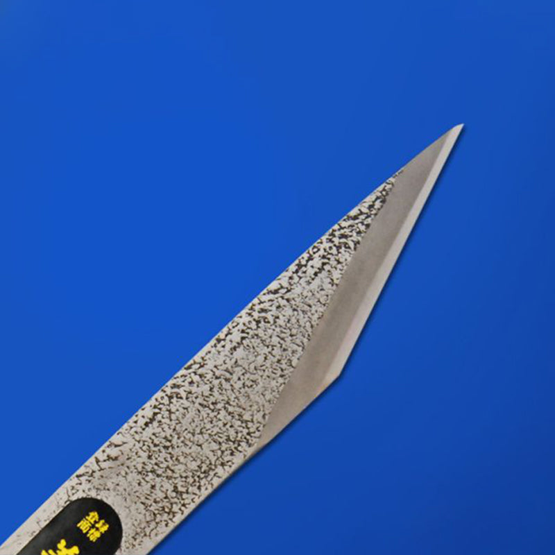 Couteau japonais de greffage Mikikuni – Forme droite classique – Finition tsuchime – Droitier / Gaucher – 24 mm