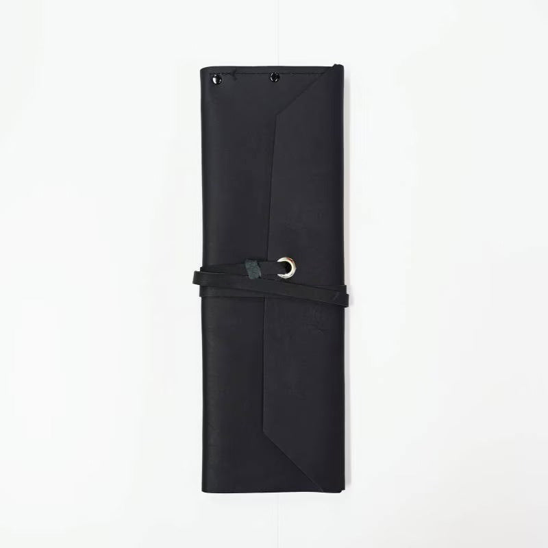 Étui en cuir pour scies japonaises – Noir (5 scies)