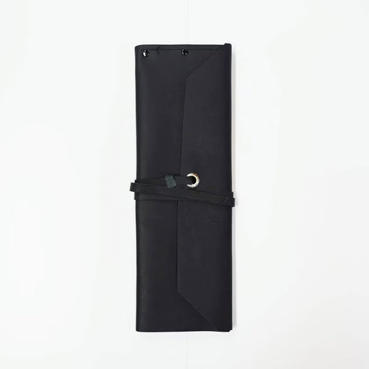 Étui en cuir pour scies japonaises – Noir (5 scies)