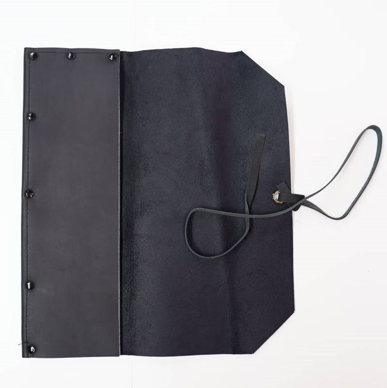 Étui en cuir pour scies japonaises – Noir (5 scies)