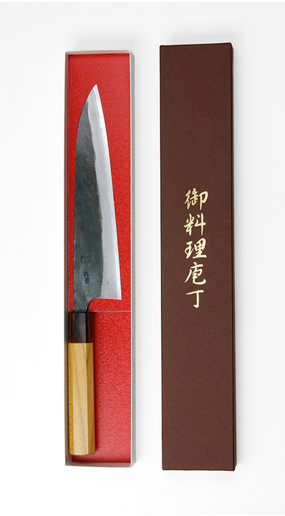 Couteau japonais Santoku Motokane 165 mm – Acier Aogami n°1 forgé à la main