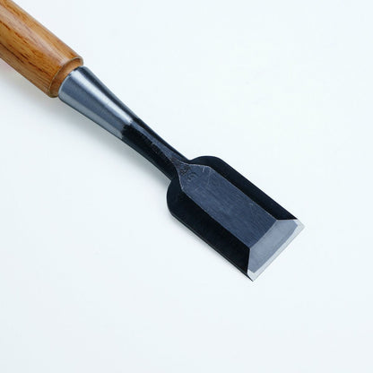 Ciseaux à bois japonais professionnels 5 pièces – Acier Shirogami 2 – Manche Red Oak – Coffret bois