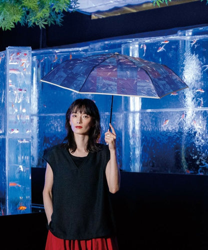 Art Aquarium Vinyl Folding Umbrella × Wpc. – Goldfish & Light | Artistic Umbrella