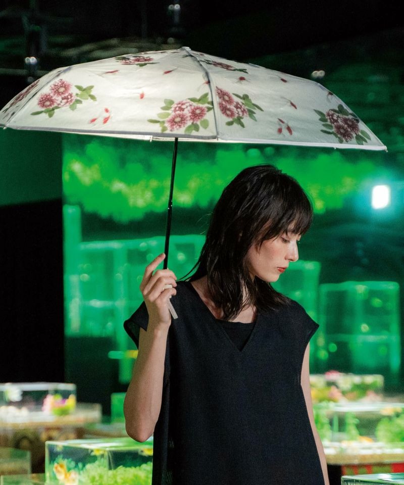 Art Aquarium Vinyl Folding Umbrella × Wpc. – Goldfish & Light | Artistic Umbrella