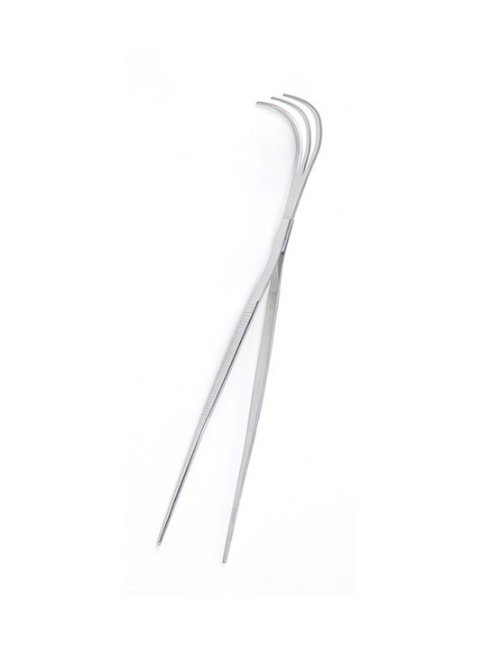 Pincette Bonsaï Inox 220 mm avec Râteau – Entretien et Rempotage