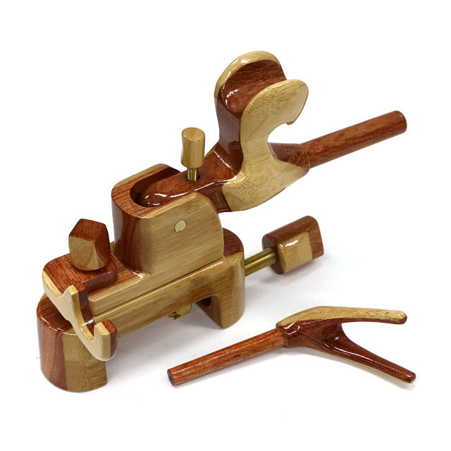 Japanese-style walking stick holder in karin wood with bamboo coating – various sizes