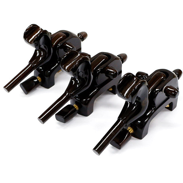 Japanese walking stick holder in kokutan (ebony) wood – “camel” cannon model A-02 – various sizes