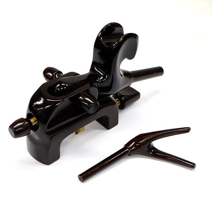 Japanese walking stick holder in kokutan (ebony) wood – “camel” cannon model A-02 – various sizes