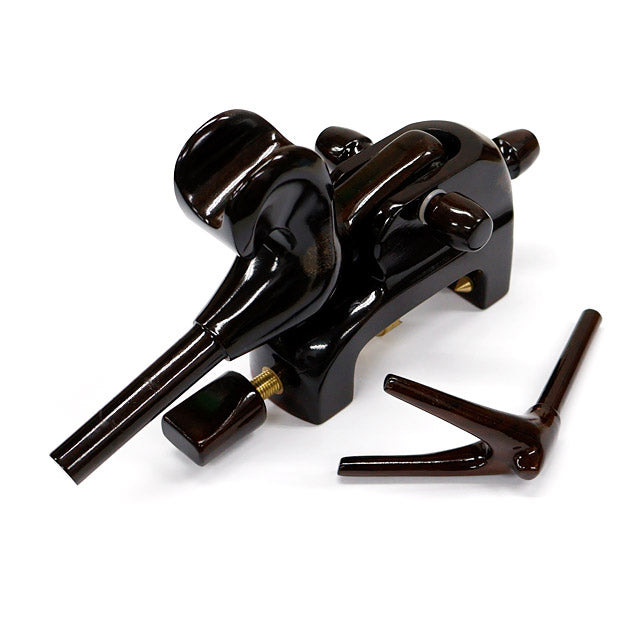 Japanese walking stick holder in kokutan (ebony) wood – “camel” cannon model A-02 – various sizes