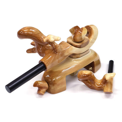 Porte-canne japonais artisanal en bois de Hiba – forme naturelle – taille moyenne – Shoyo – pièce unique (#1)