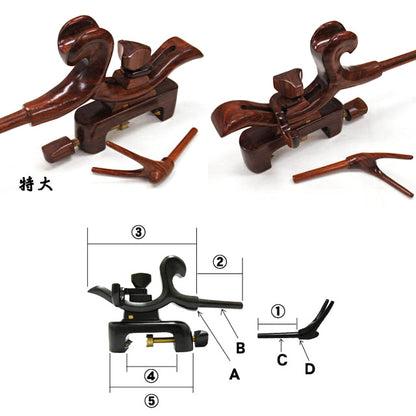Porte-canne japonais en bois de Karin – modèle arqué – ST – plusieurs tailles disponibles
