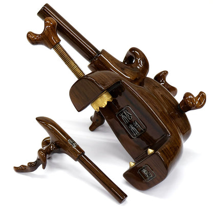 Taihō Manriki handcrafted Japanese walking stick holder – Jindai Keyaki antique wood – Matsumura – Made in Japan