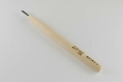 Ciseau japonais V arrondi – Acier HSS – 3 mm / 4.5 mm – Sculpture fine