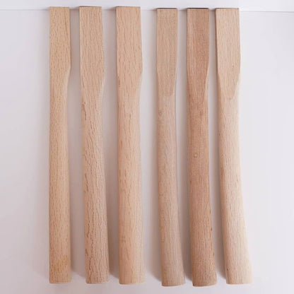 Genno Japanese hammer handle in white oak (Shirakashi) – Straight or curved