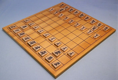 Folding Shogi set without hinges – Sturdy MDF board + engraved pieces on both sides