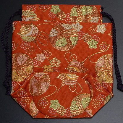Sac à pièces de shogi haut de gamme – Nishijin-ori (soie japonaise) – Motifs au choix