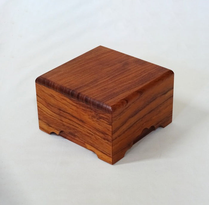 Boîte à pièces de shogi en bois Bubinga – Fabrication artisanale