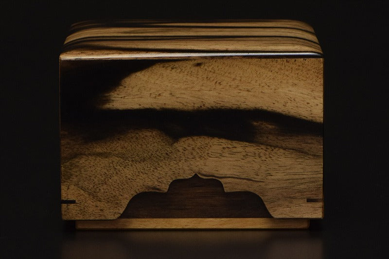 Boîte à pièces de shogi en kaki noir (Kurogaki) – Finition supérieure