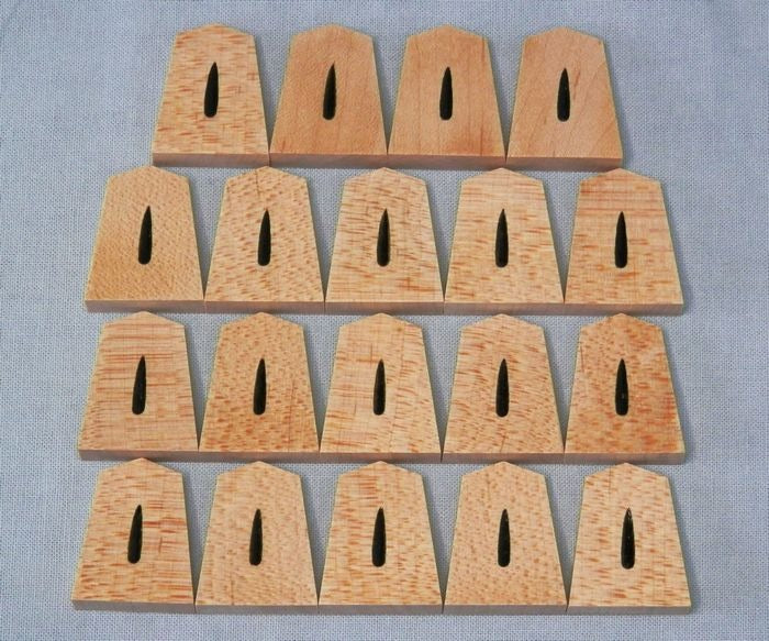 Pièces de Shogi en érable – Gravure double face – Style simplifié – Artisan Yamauchi