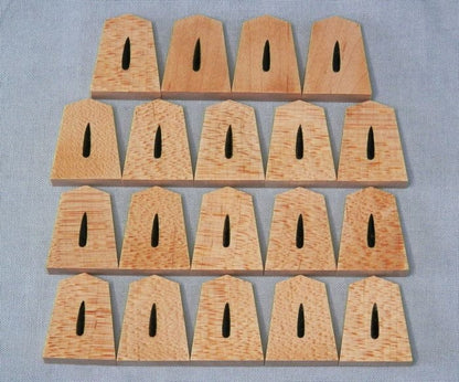 Pièces de Shogi en érable – Gravure double face – Style simplifié – Artisan Yamauchi