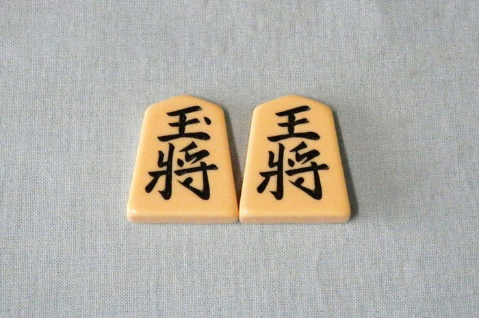 Plastic Shogi pieces – Fushin – Legible writing – Black reverse – Japan