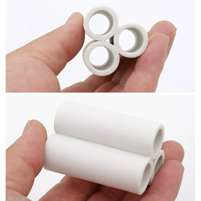 Abri Japonais pour Crevettes “Tōkan” – Tube en Terre Cuite – Diatomite – Coloris noir, blanc, brun (3 Tubes)