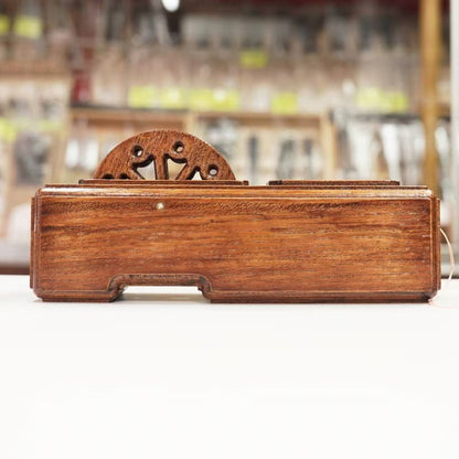 Cordeau traceur japonais traditionnel Sumitsubo “Kicchō” – Modèle trou – Bois de keyaki artisanal