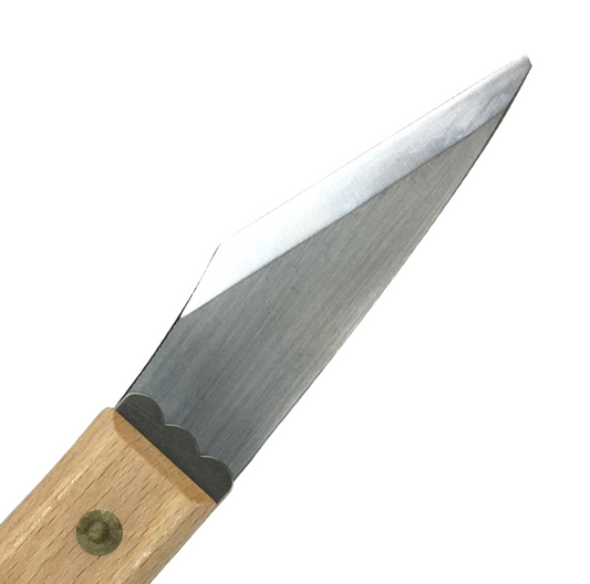 Couteau de Greffe Japonais Pliable Tenmei Gaucher – Acier Yasuki Poli – 240 mm