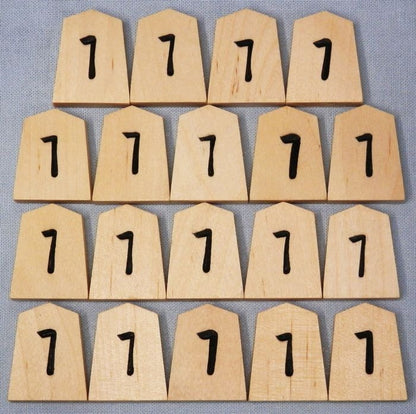 Wooden Shogi pieces engraved on both sides – Shinmaki-bori – Complete beginner set