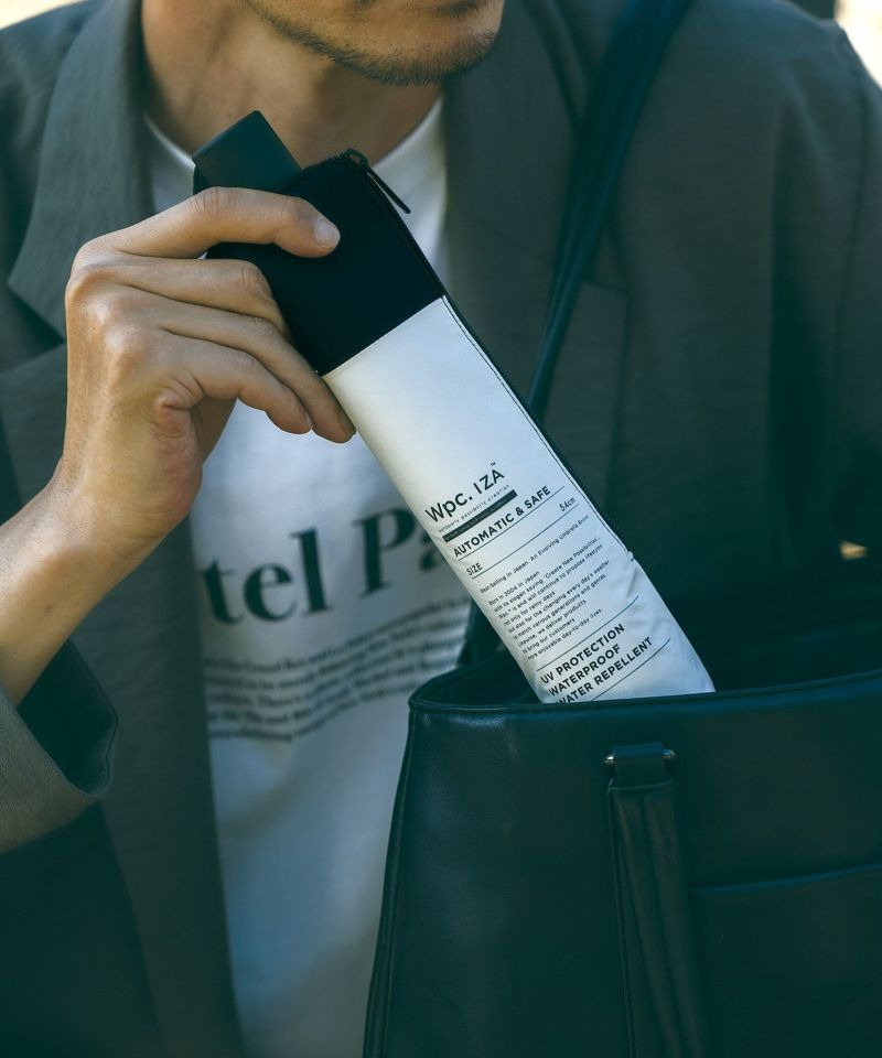 Parapluie pliant automatique Wpc. IZA – Ouverture & fermeture une main – Parapluie pluie & soleil