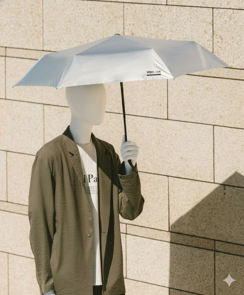 Parapluie pliant automatique Wpc. IZA – Ouverture & fermeture une main – Parapluie pluie & soleil