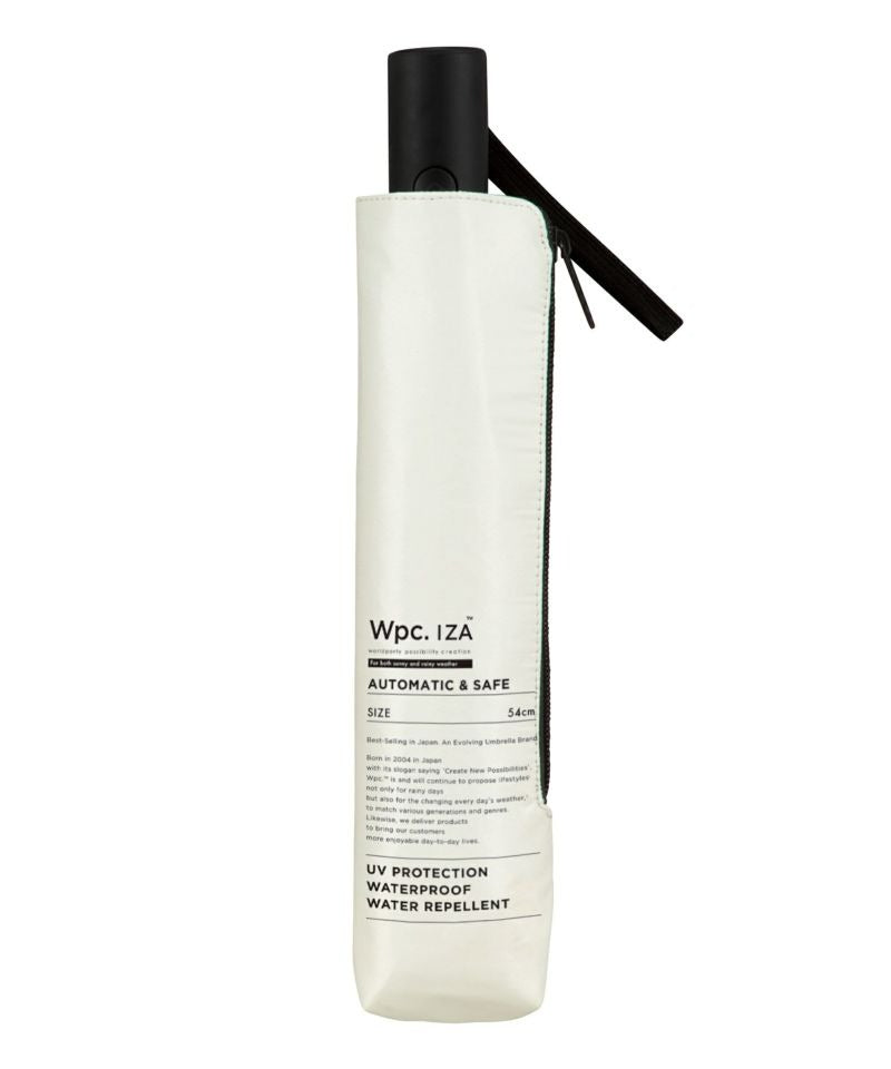 Parapluie pliant automatique Wpc. IZA – Ouverture & fermeture une main – Parapluie pluie & soleil