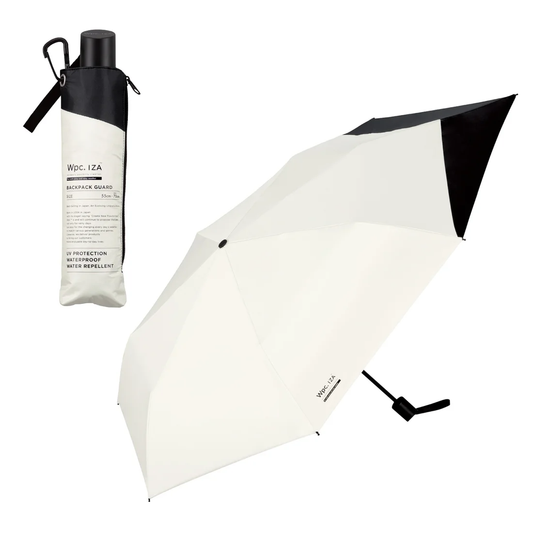 Ombrelle pliable Wpc. IZA Backpack Guard – Parasol UV 100 % protégeant le sac à dos, pluie & soleil