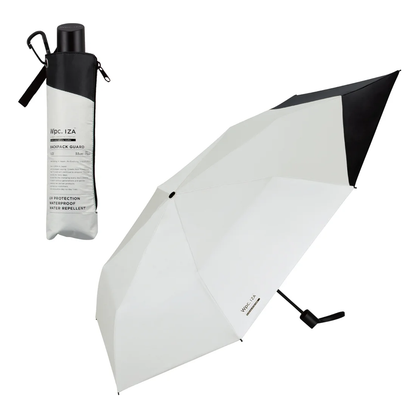 Ombrelle pliable Wpc. IZA Backpack Guard – Parasol UV 100 % protégeant le sac à dos, pluie & soleil