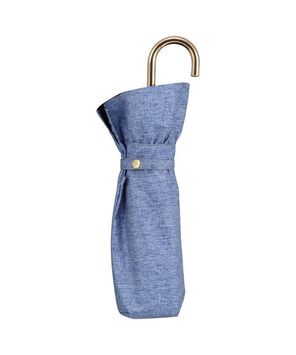 Ombrelle pliable Wpc. à volants – Parasol dome féminin UV 100 % à franges ondulées (pluie & soleil)