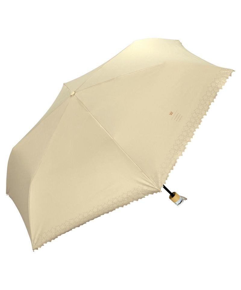 Parasol pliant cœur & étoiles Wpc. – Ombrelle large UV 100 % – Édition limitée