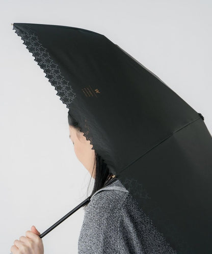 Parasol pliant cœur & étoiles Wpc. – Ombrelle large UV 100 % – Édition limitée